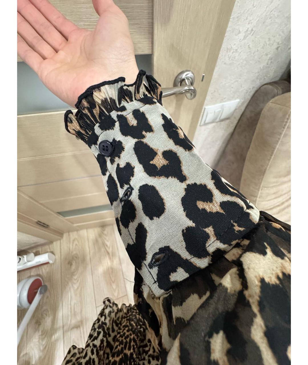 GANNI Мульти полиэстеровое повседневное платье, фото 5