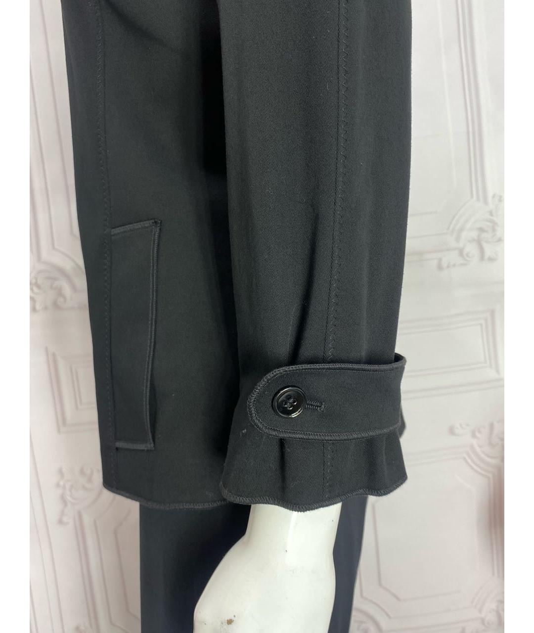 DOLCE&GABBANA Черный хлопко-эластановый жакет/пиджак, фото 8