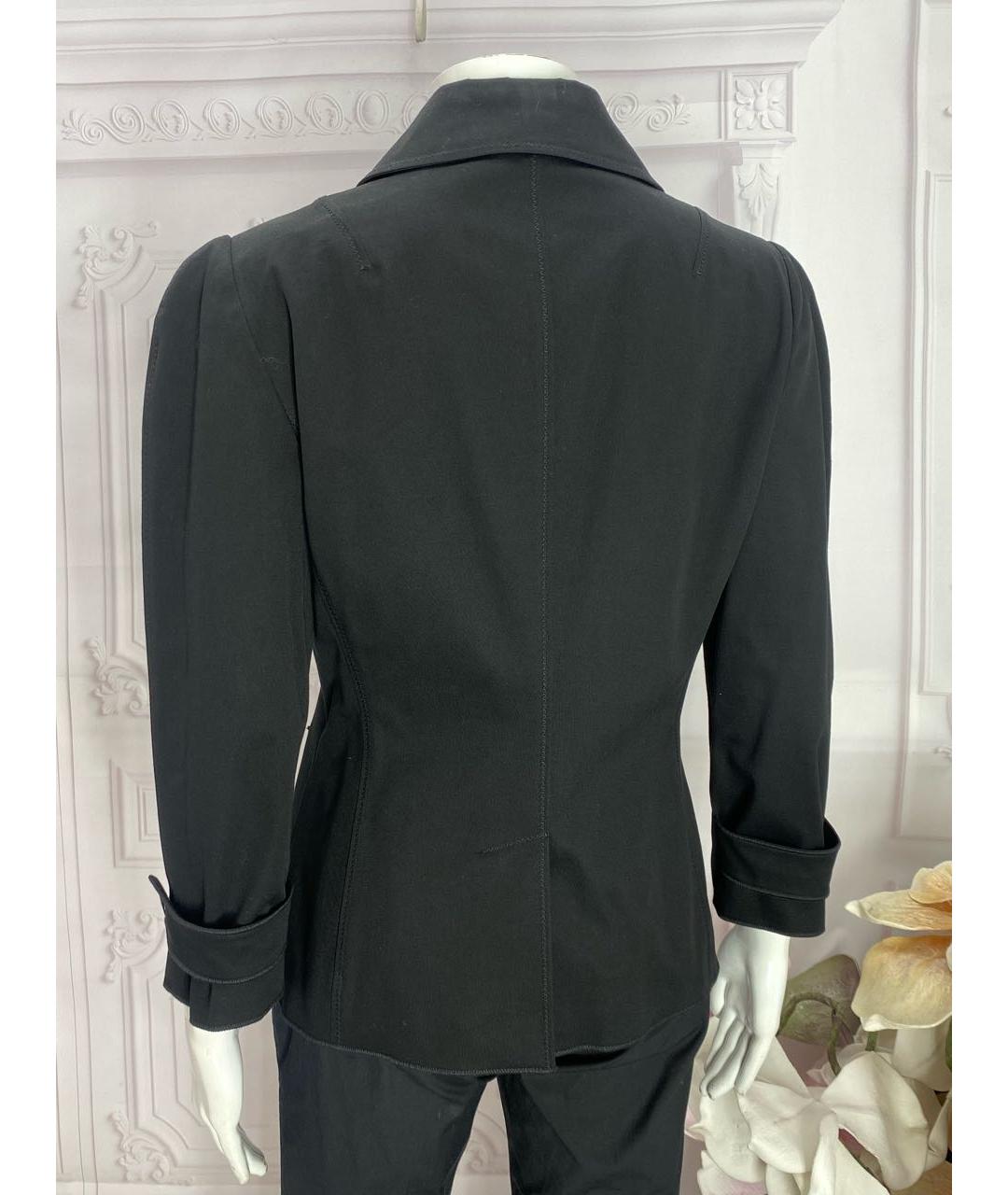 DOLCE&GABBANA Черный хлопко-эластановый жакет/пиджак, фото 2