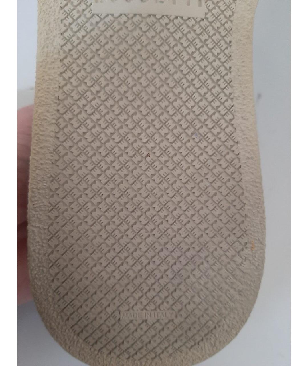 FRATELLI ROSSETTI Белые кожаные низкие кроссовки / кеды, фото 7