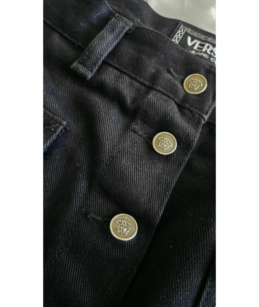 VERSACE JEANS COUTURE Черная деним юбка макси, фото 3