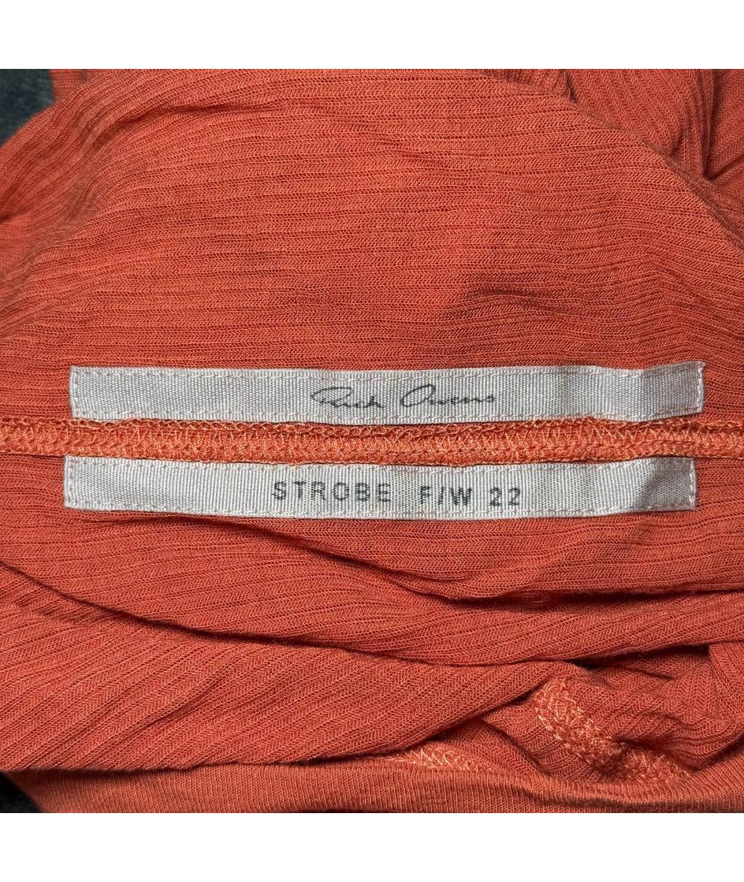 RICK OWENS Оранжевый джемпер / свитер, фото 4