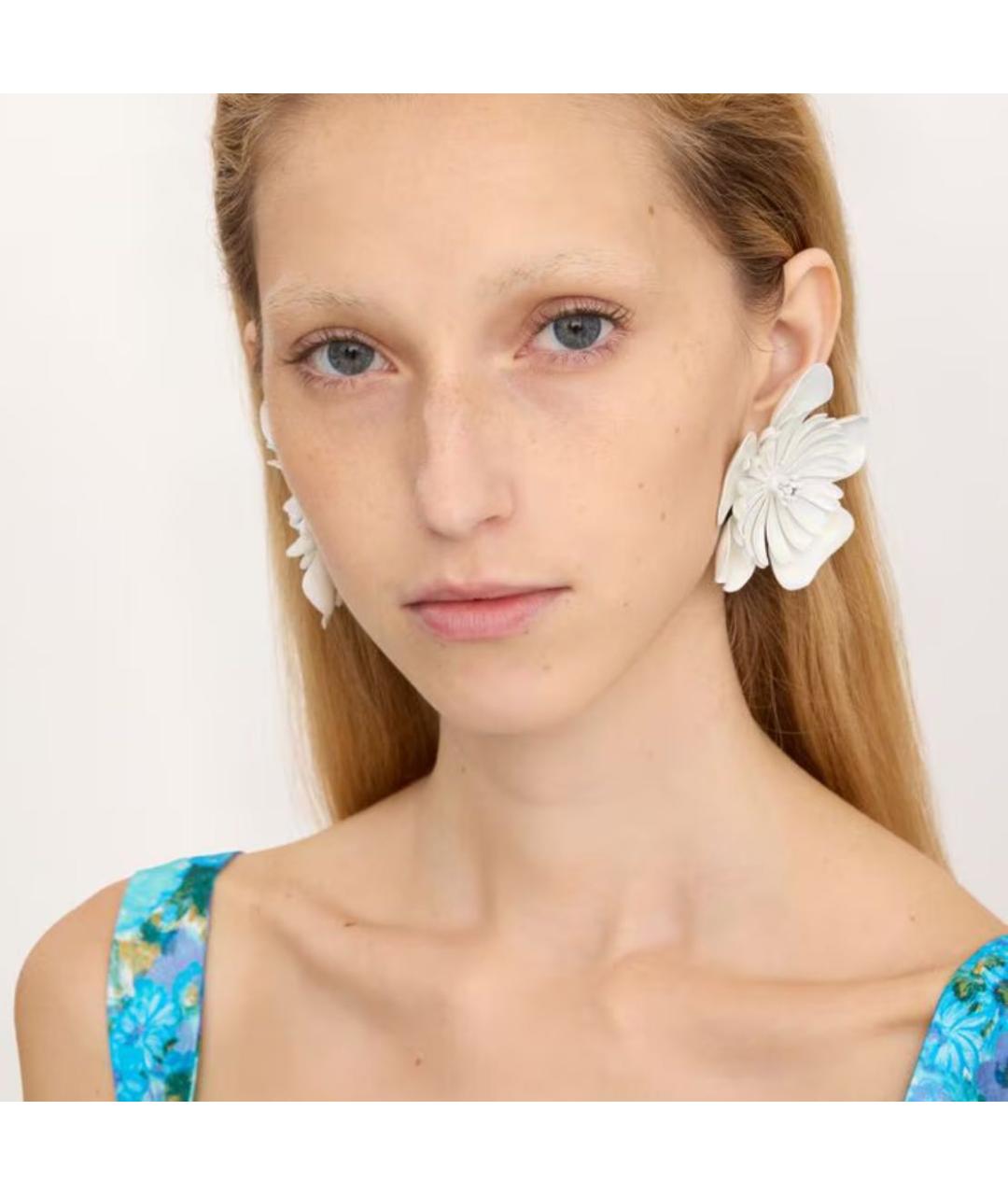 CHLOE Белые серьги, фото 2