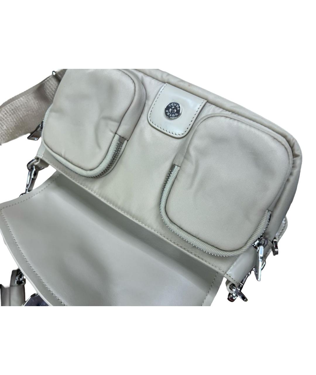 PRADA Бежевая кожаная сумка через плечо, фото 6