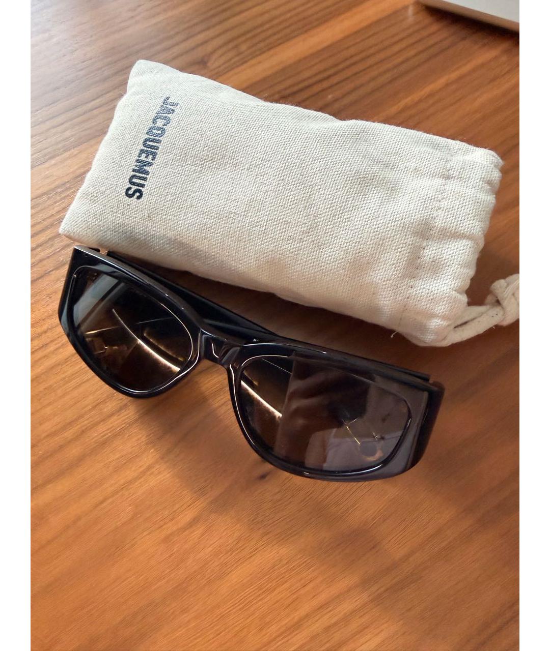 JACQUEMUS Черные пластиковые солнцезащитные очки, фото 5