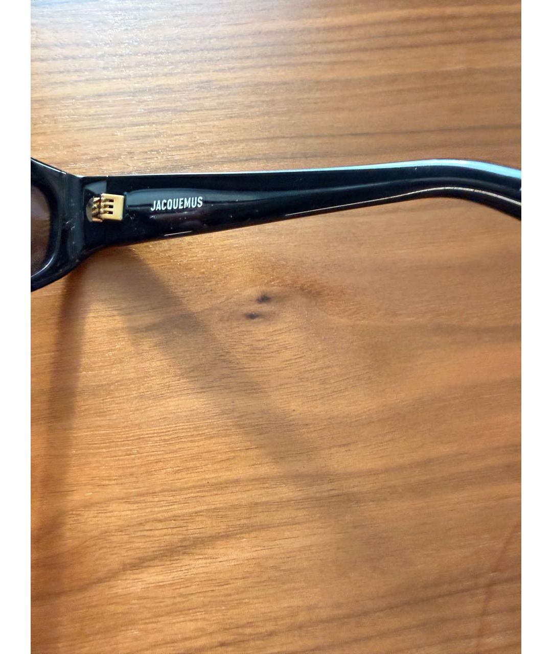 JACQUEMUS Черные пластиковые солнцезащитные очки, фото 6