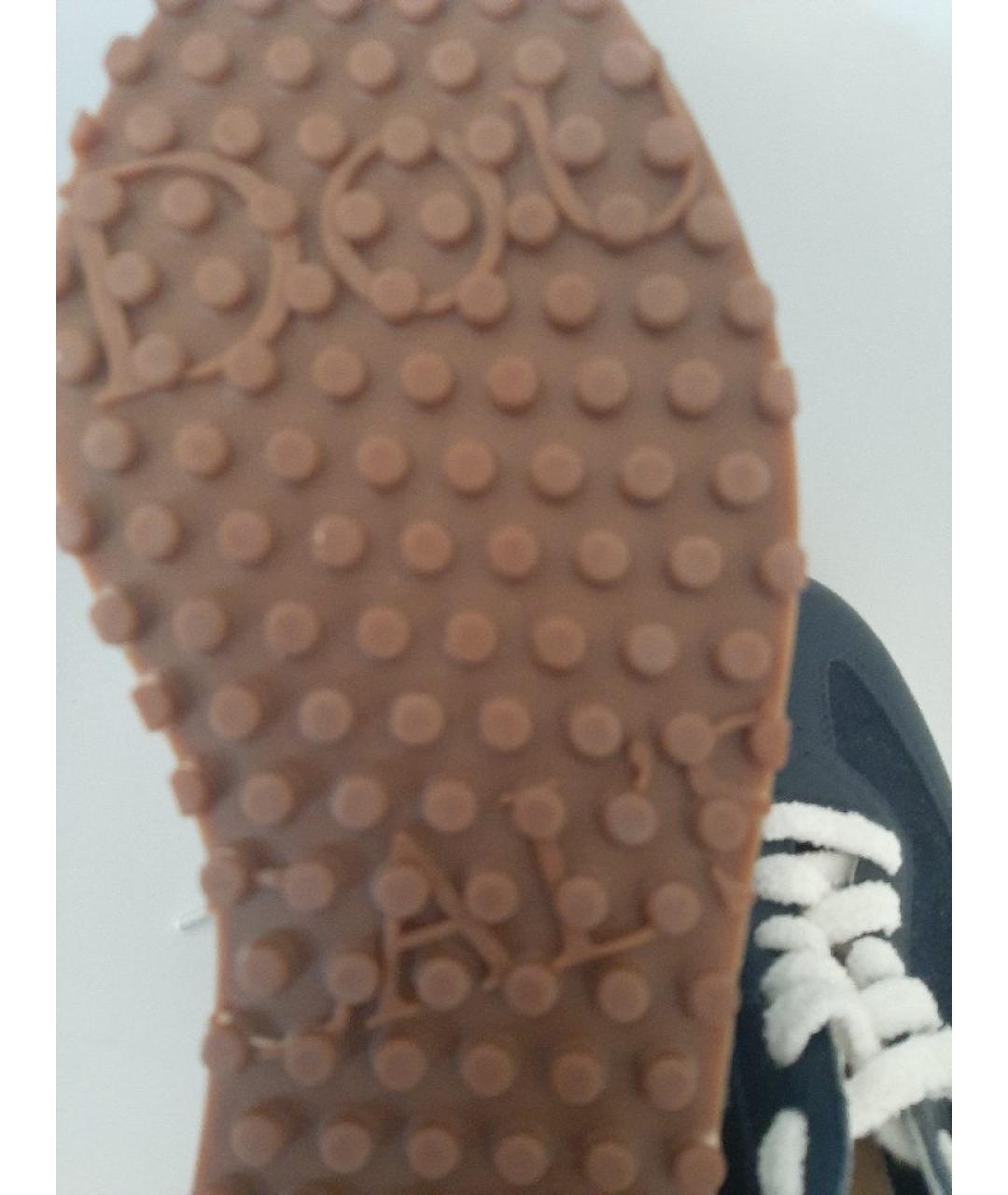 DOUCAL'S Синие кожаные низкие кроссовки / кеды, фото 6