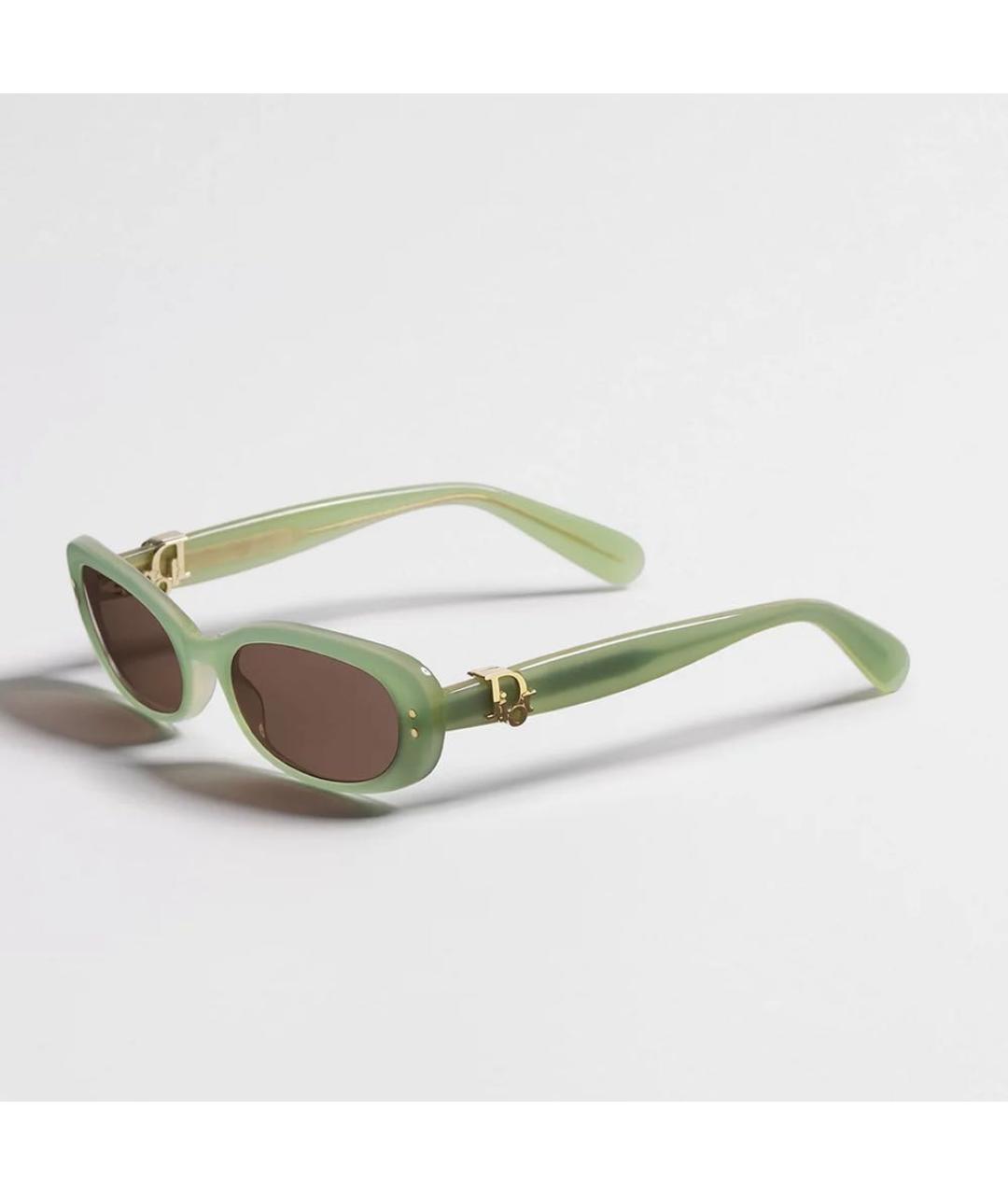 CHRISTIAN DIOR Зеленые солнцезащитные очки, фото 5