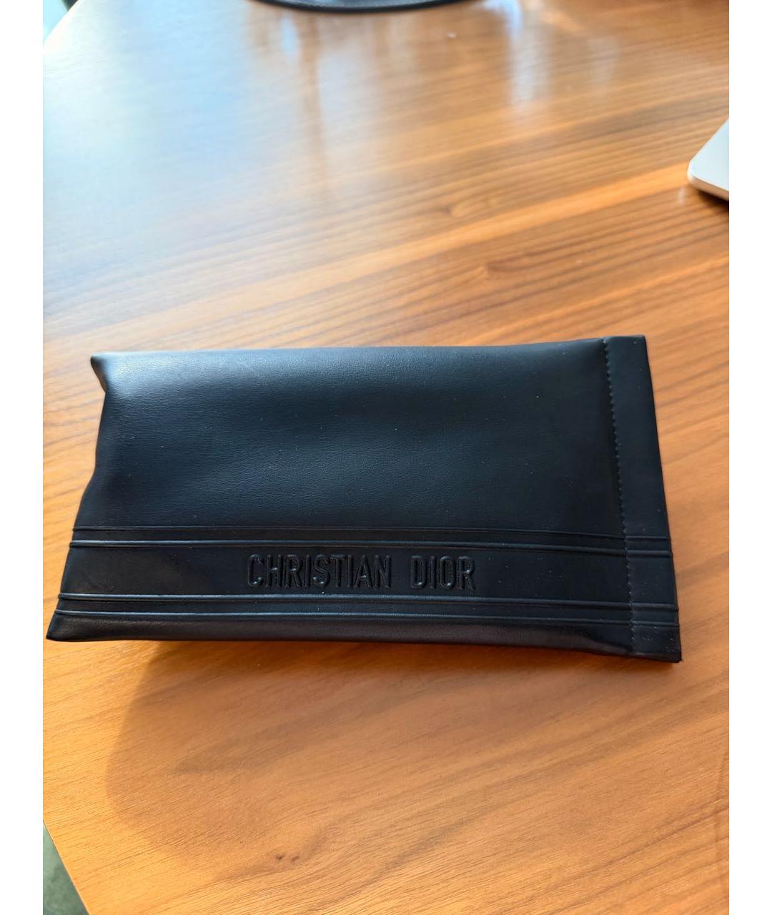 CHRISTIAN DIOR Черные пластиковые солнцезащитные очки, фото 5