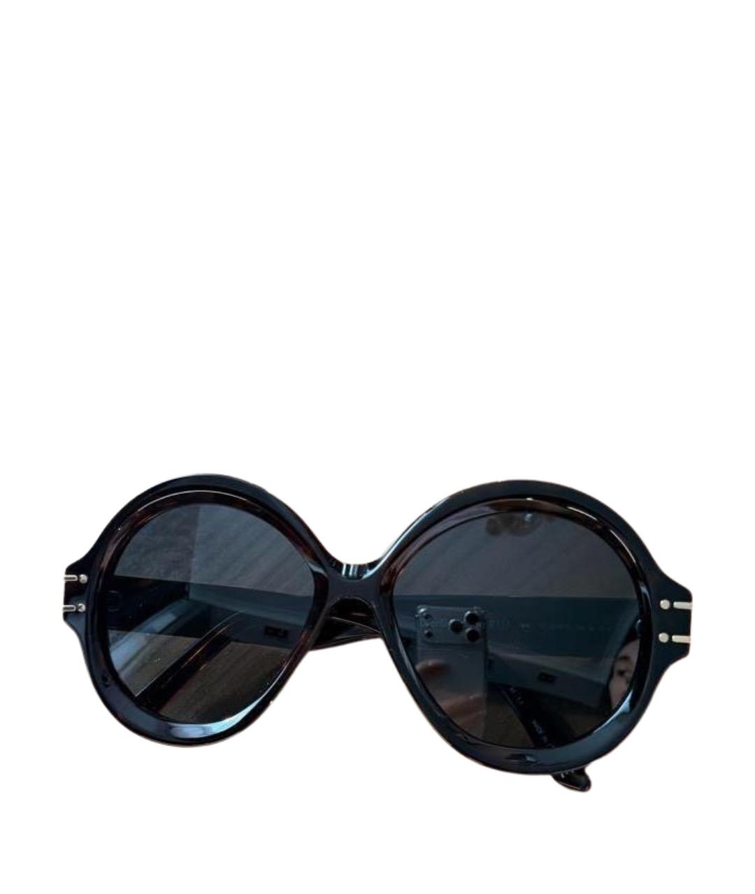 CHRISTIAN DIOR Черные пластиковые солнцезащитные очки, фото 1