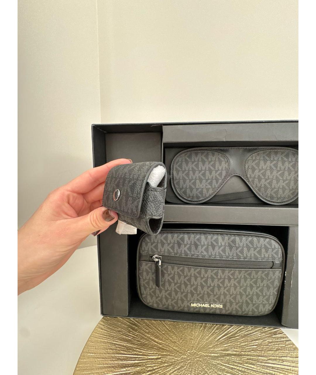 MICHAEL KORS Черный кошелек из искусственной кожи, фото 7