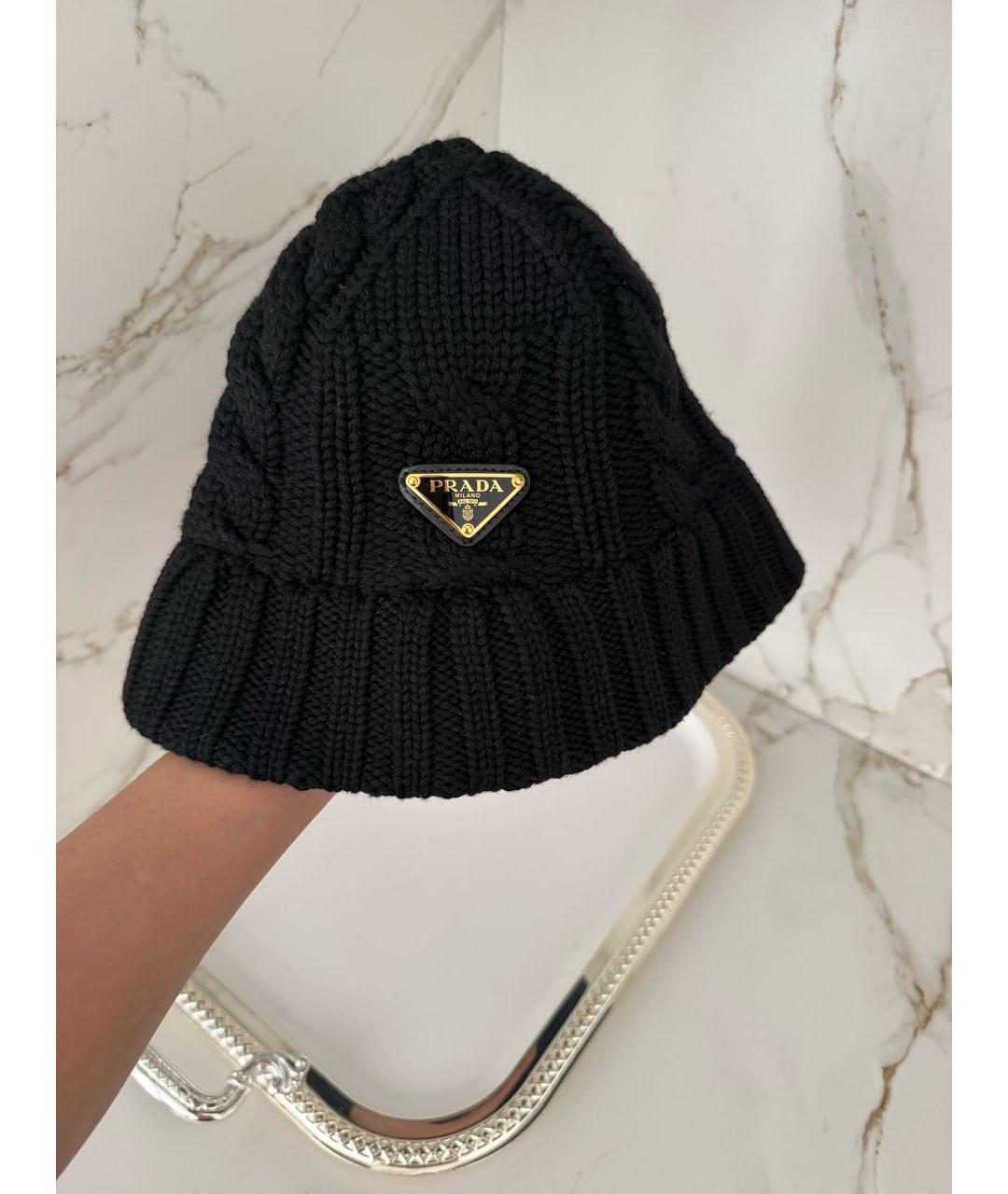 PRADA Черная хлопковая панама, фото 5