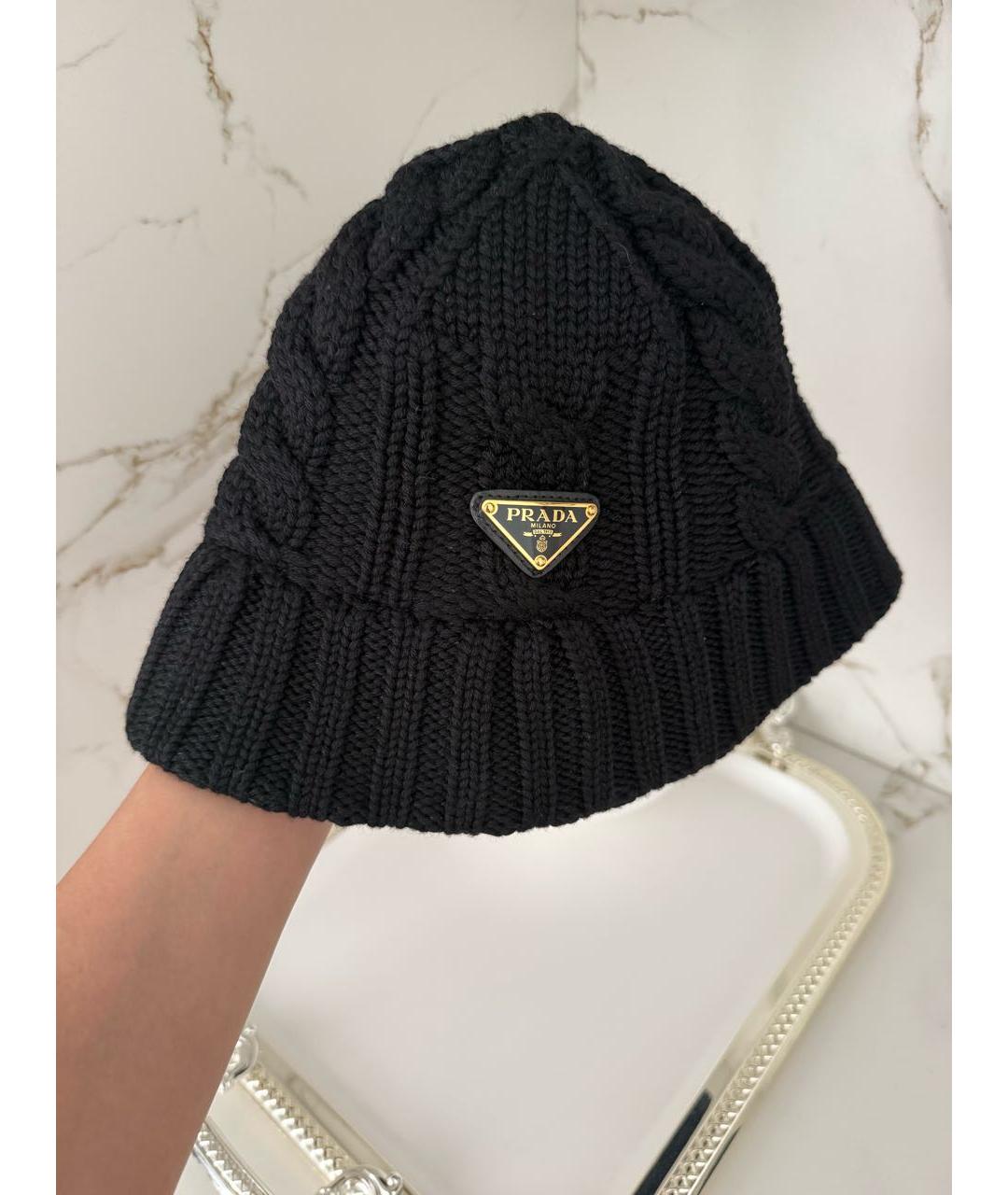 PRADA Черная хлопковая панама, фото 4