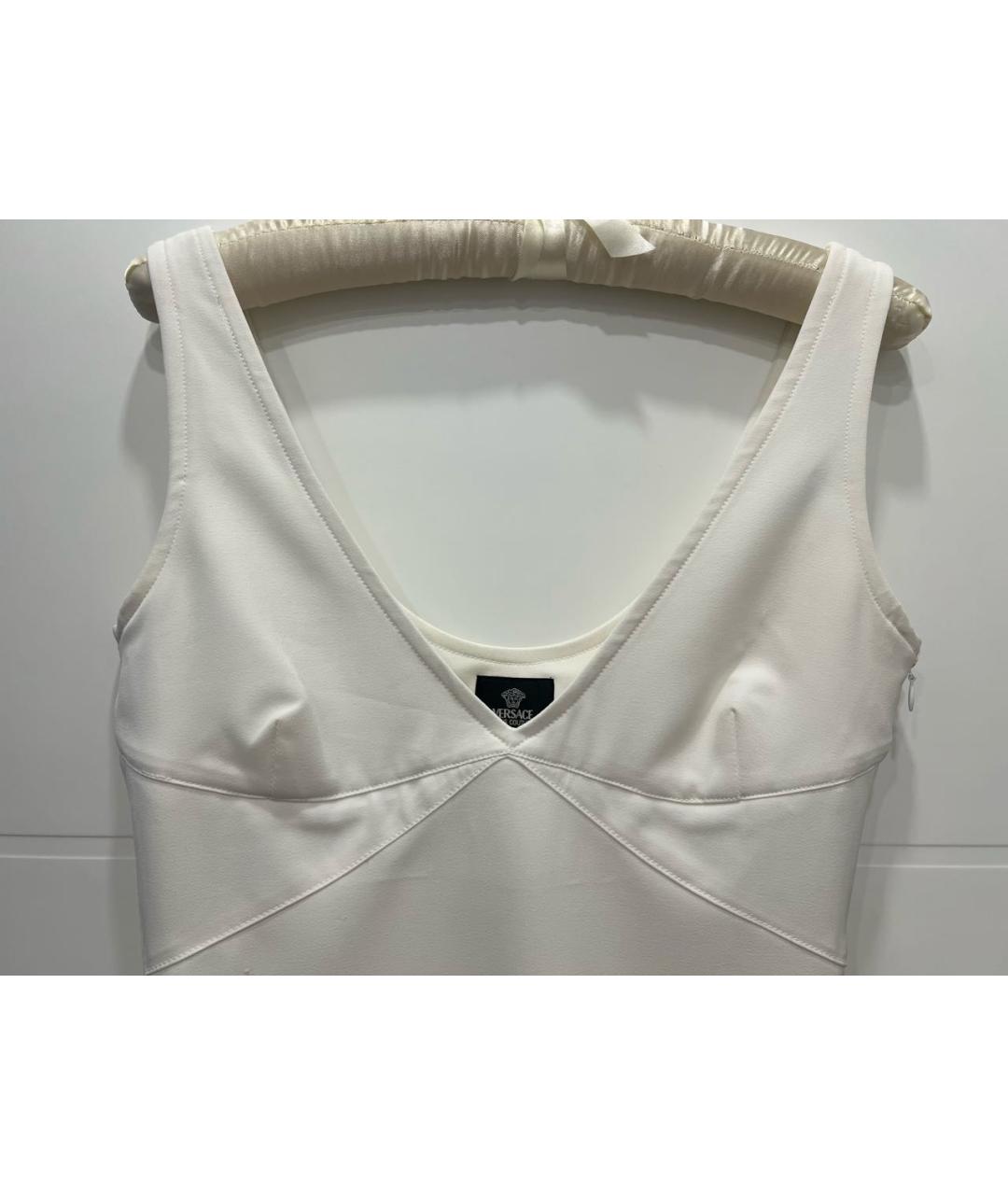 VERSACE JEANS COUTURE Белое полиэстеровое повседневное платье, фото 4