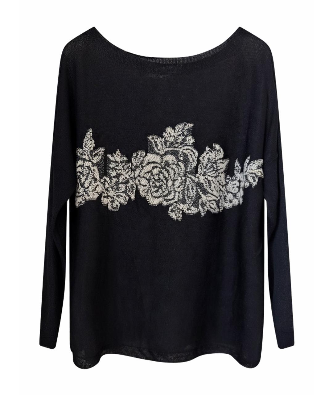 TWIN-SET Черный полиамидовый джемпер / свитер, фото 1