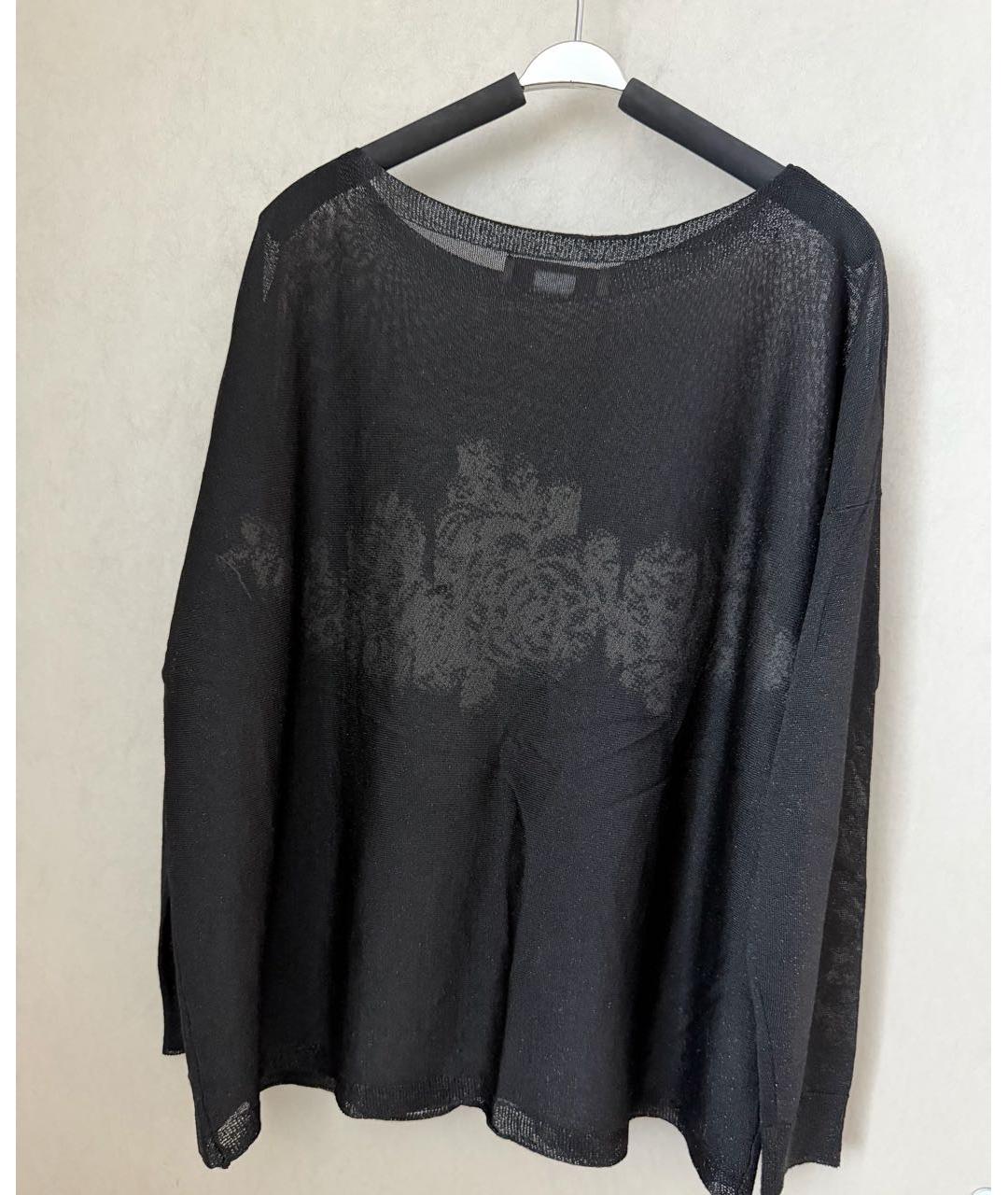 TWIN-SET Черный полиамидовый джемпер / свитер, фото 2