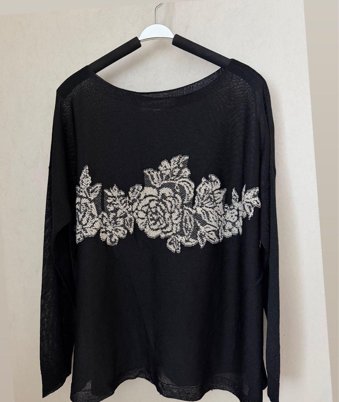 TWIN-SET Черный полиамидовый джемпер / свитер, фото 7