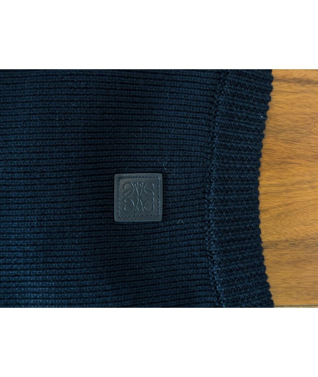 LOEWE Темно-синий шерстяной джемпер / свитер, фото 5