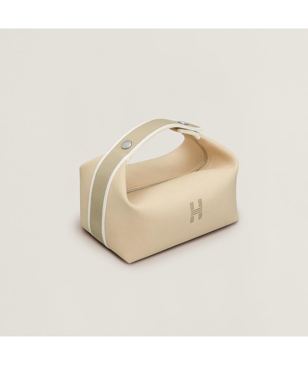 HERMES Белая косметичка, фото 5