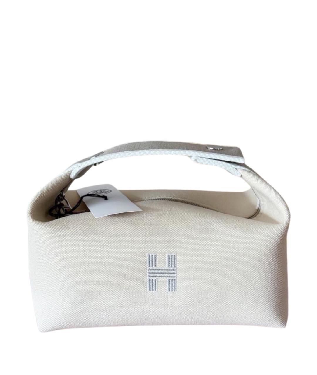 HERMES Белая косметичка, фото 1