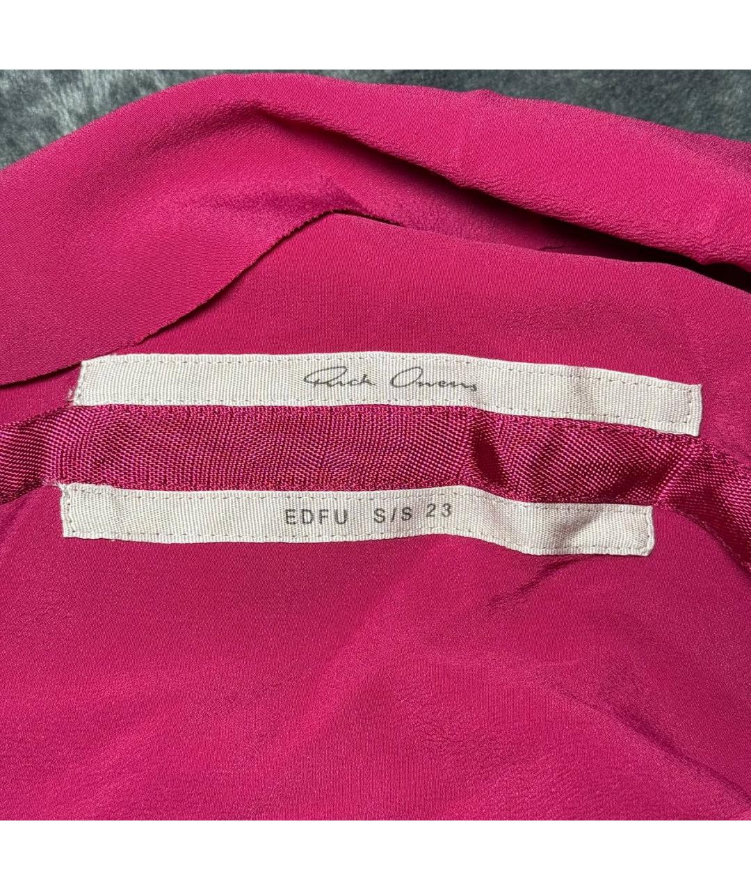 RICK OWENS Фуксия футболка, фото 4