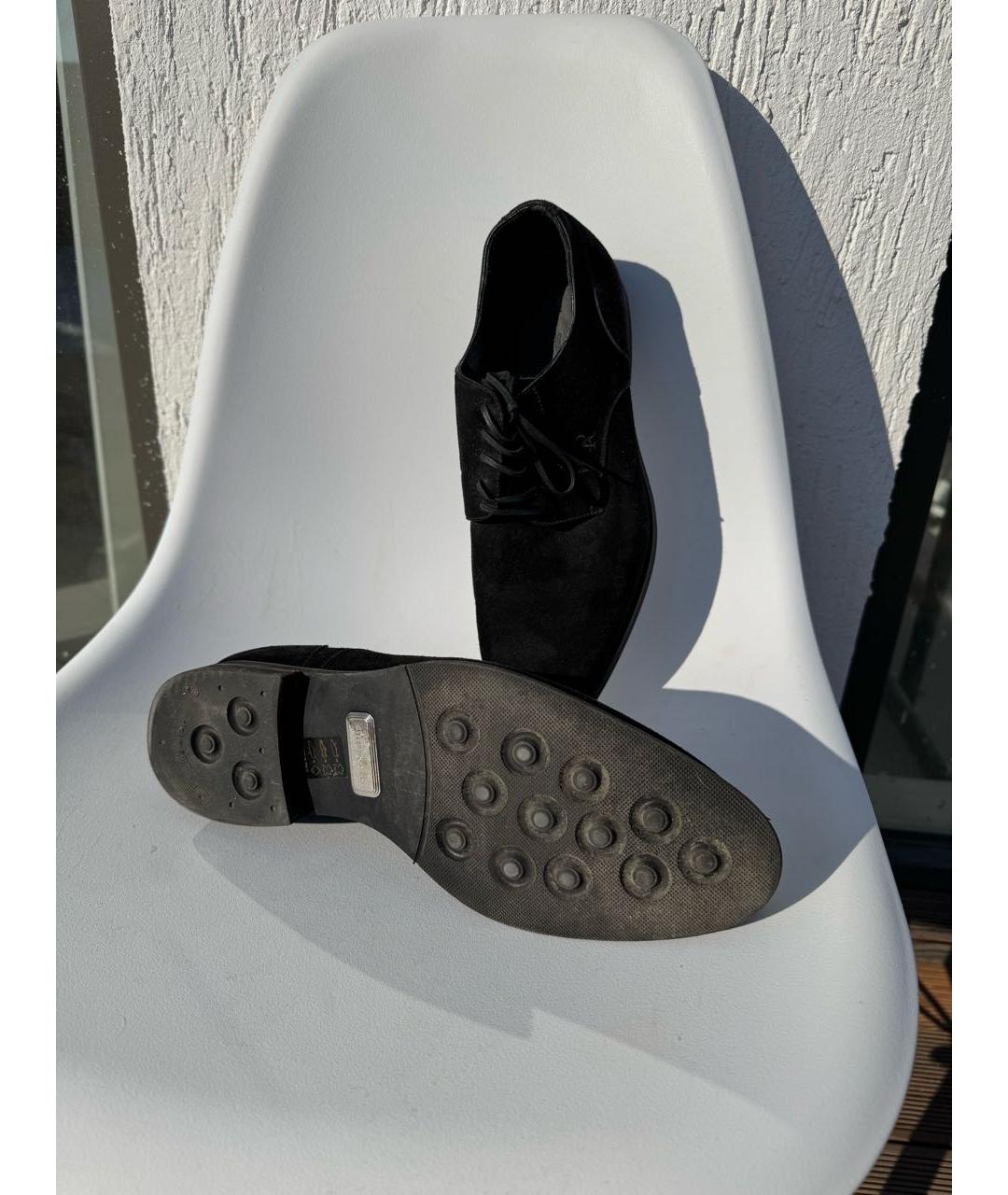 STEFANO RICCI Черные замшевые туфли, фото 5