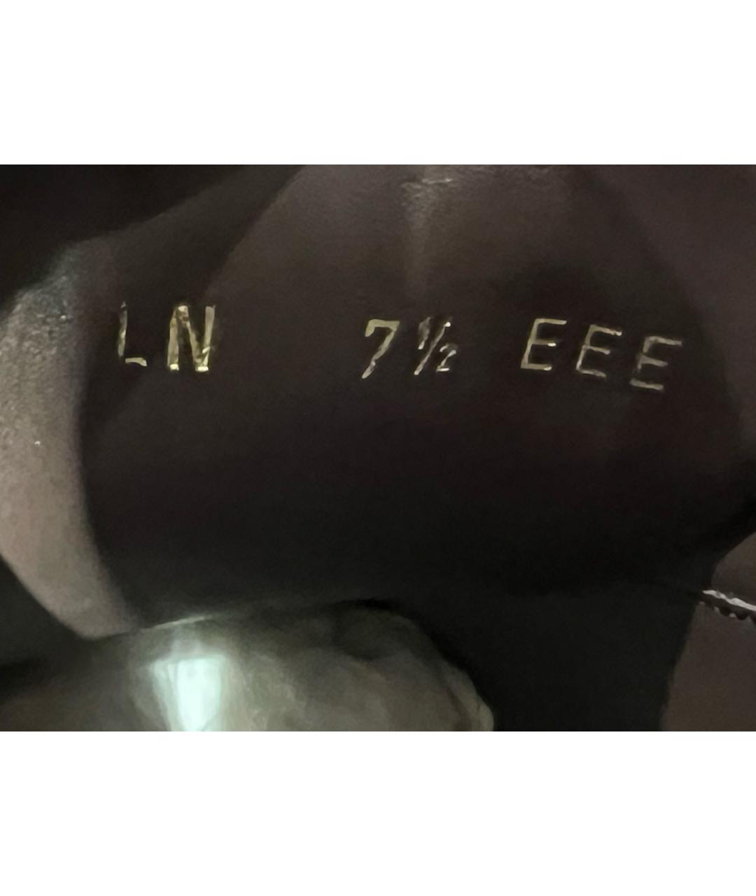 FERRAGAMO Коричневые кожаные низкие ботинки, фото 5