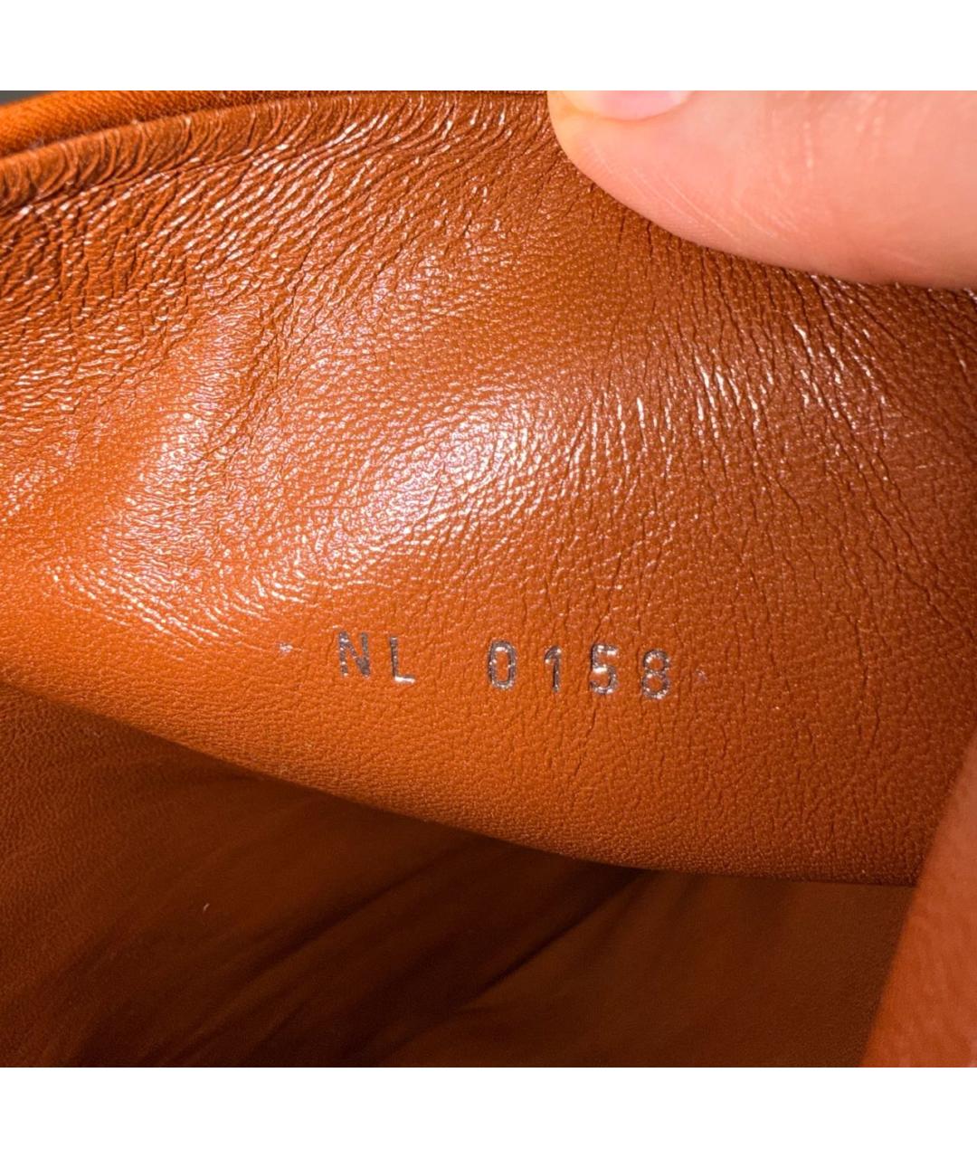 LOUIS VUITTON Коричневые кожаные сапоги, фото 5