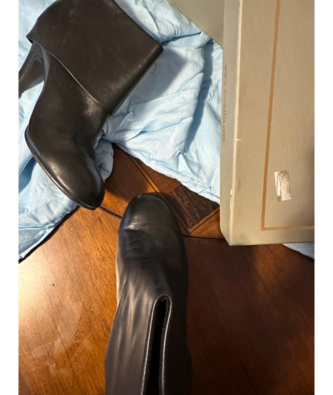 ASH Черные кожаные ботильоны, фото 3