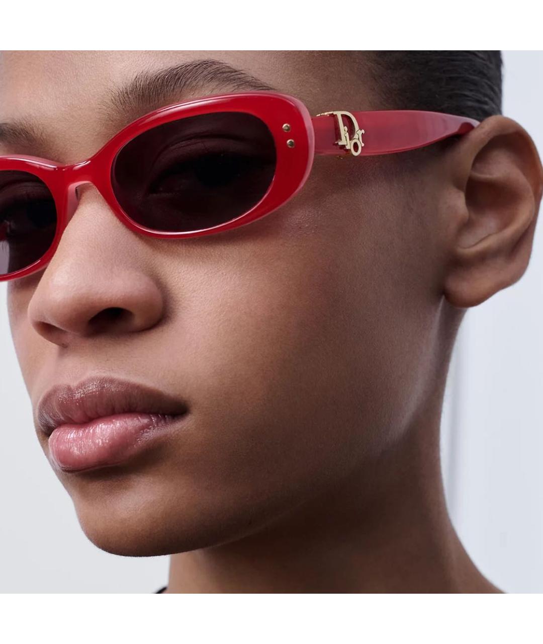 CHRISTIAN DIOR Красные солнцезащитные очки, фото 4