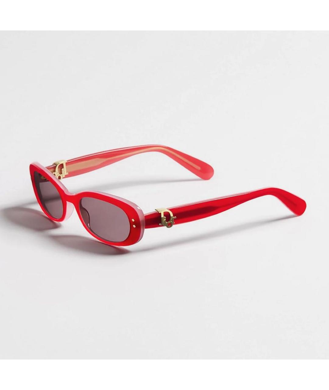 CHRISTIAN DIOR Красные солнцезащитные очки, фото 5