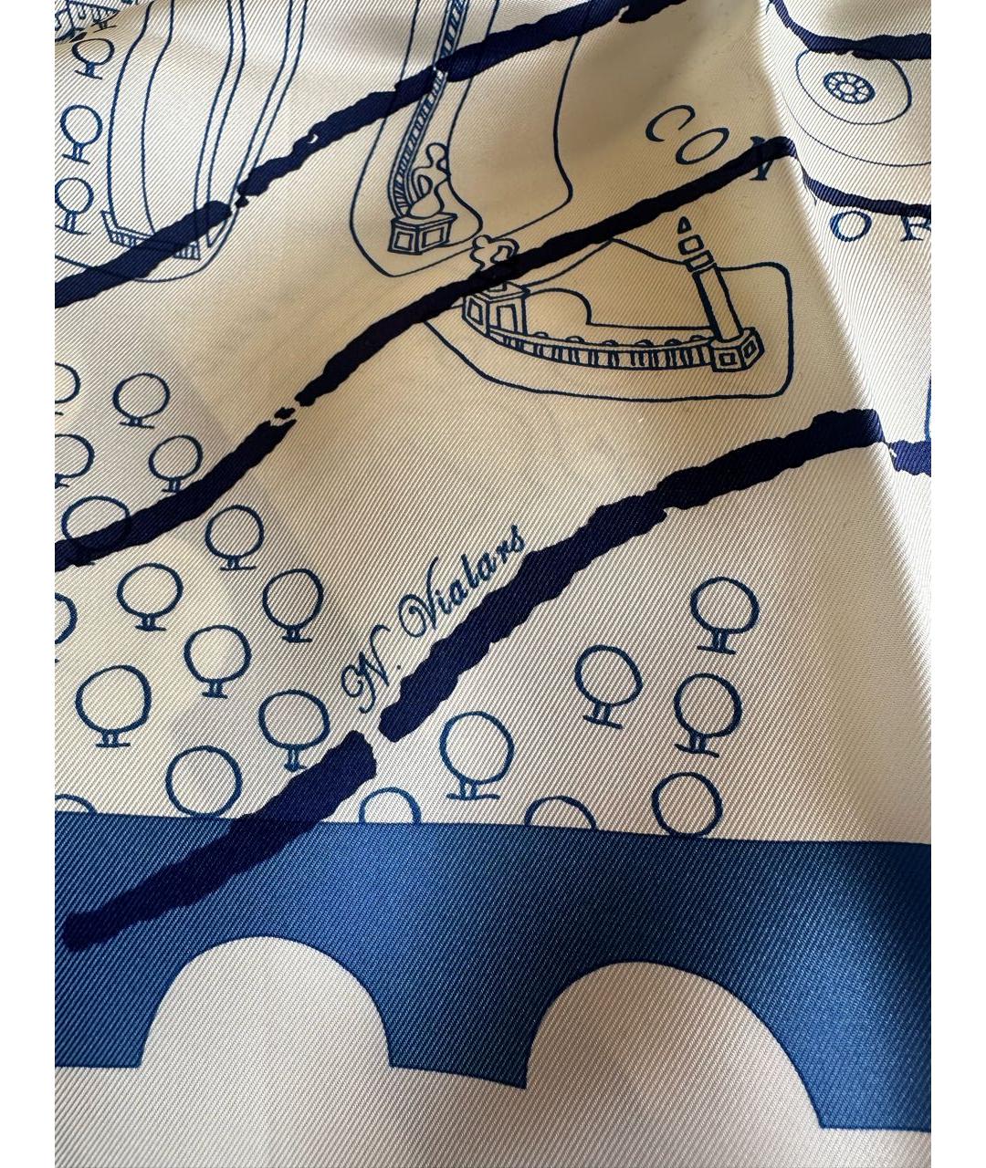 HERMES Мульти шелковый платок, фото 4