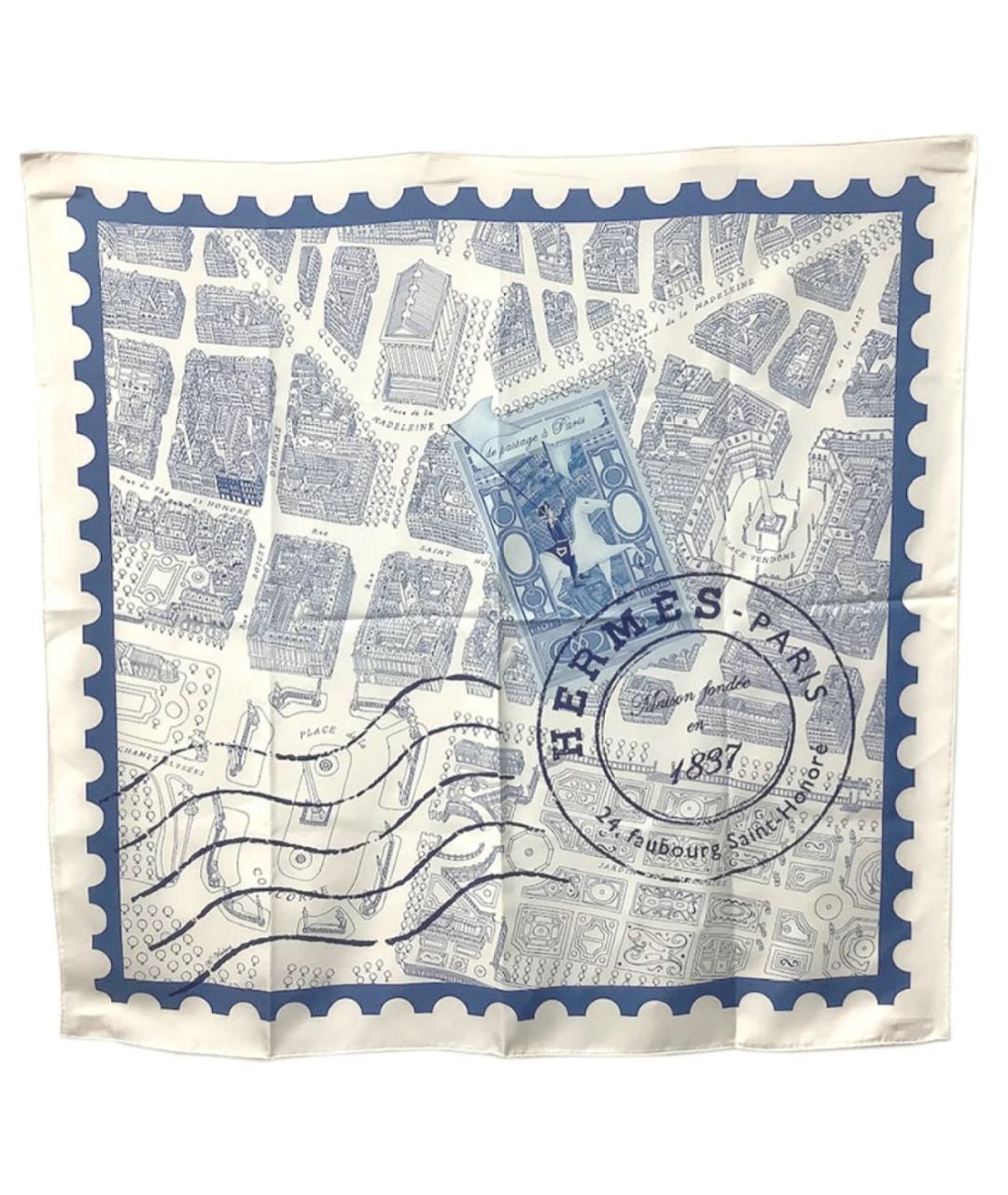 HERMES Мульти шелковый платок, фото 6