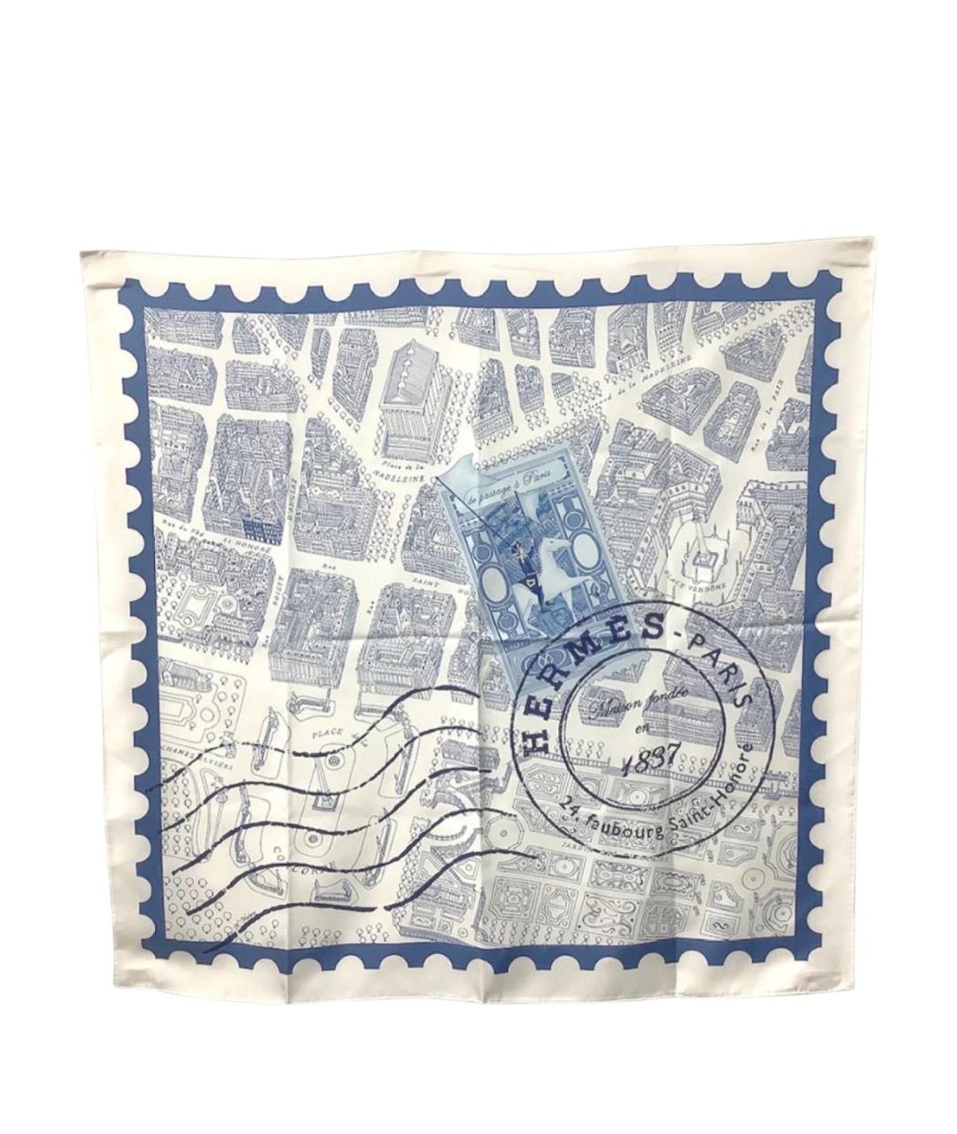 HERMES Мульти шелковый платок, фото 1