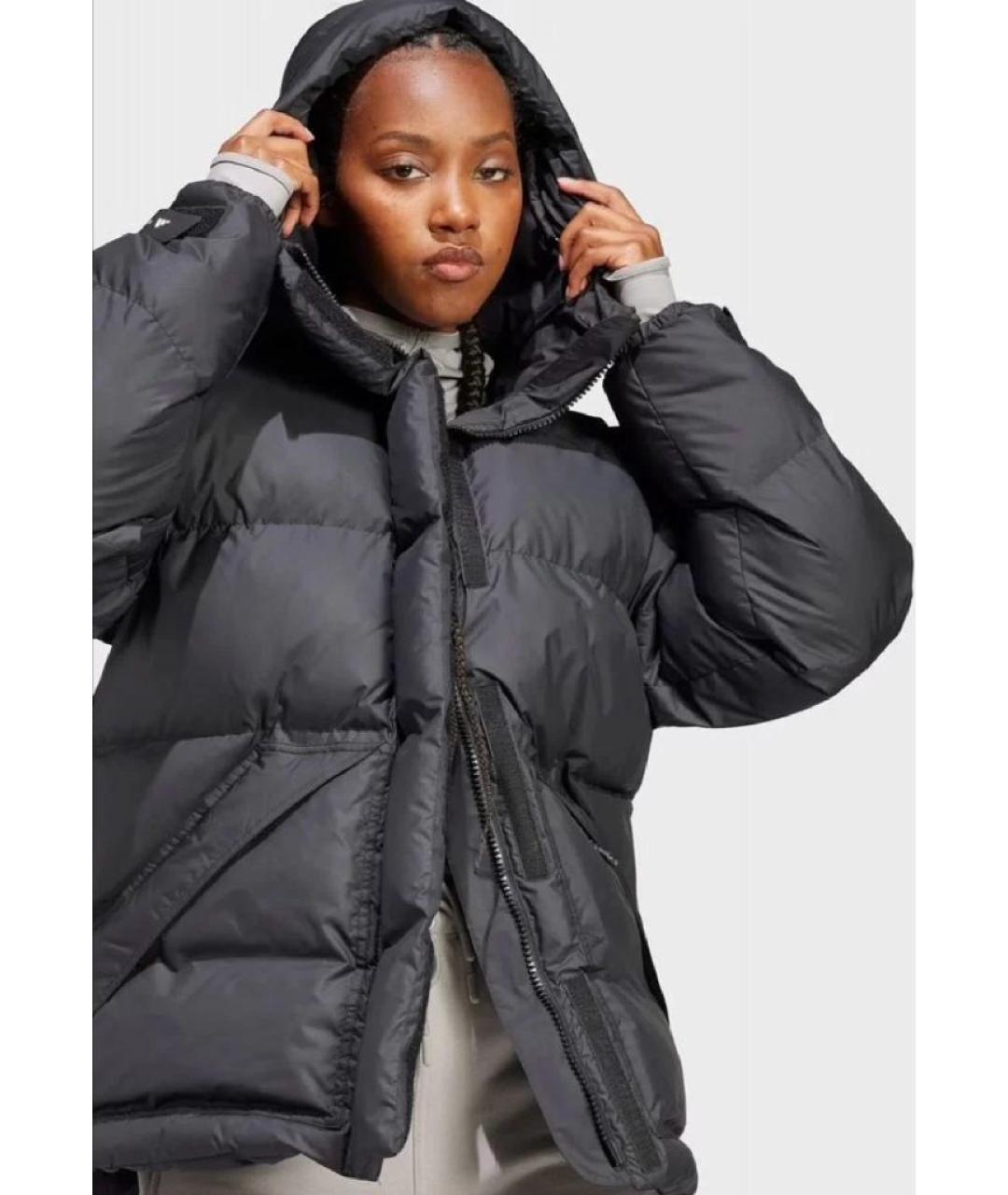 ADIDAS BY STELLA MCCARTNEY Черный полиэстеровый пуховик, фото 5