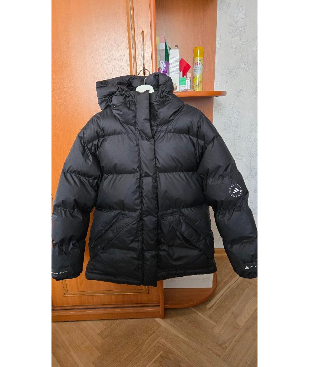 ADIDAS BY STELLA MCCARTNEY Черный полиэстеровый пуховик, фото 7
