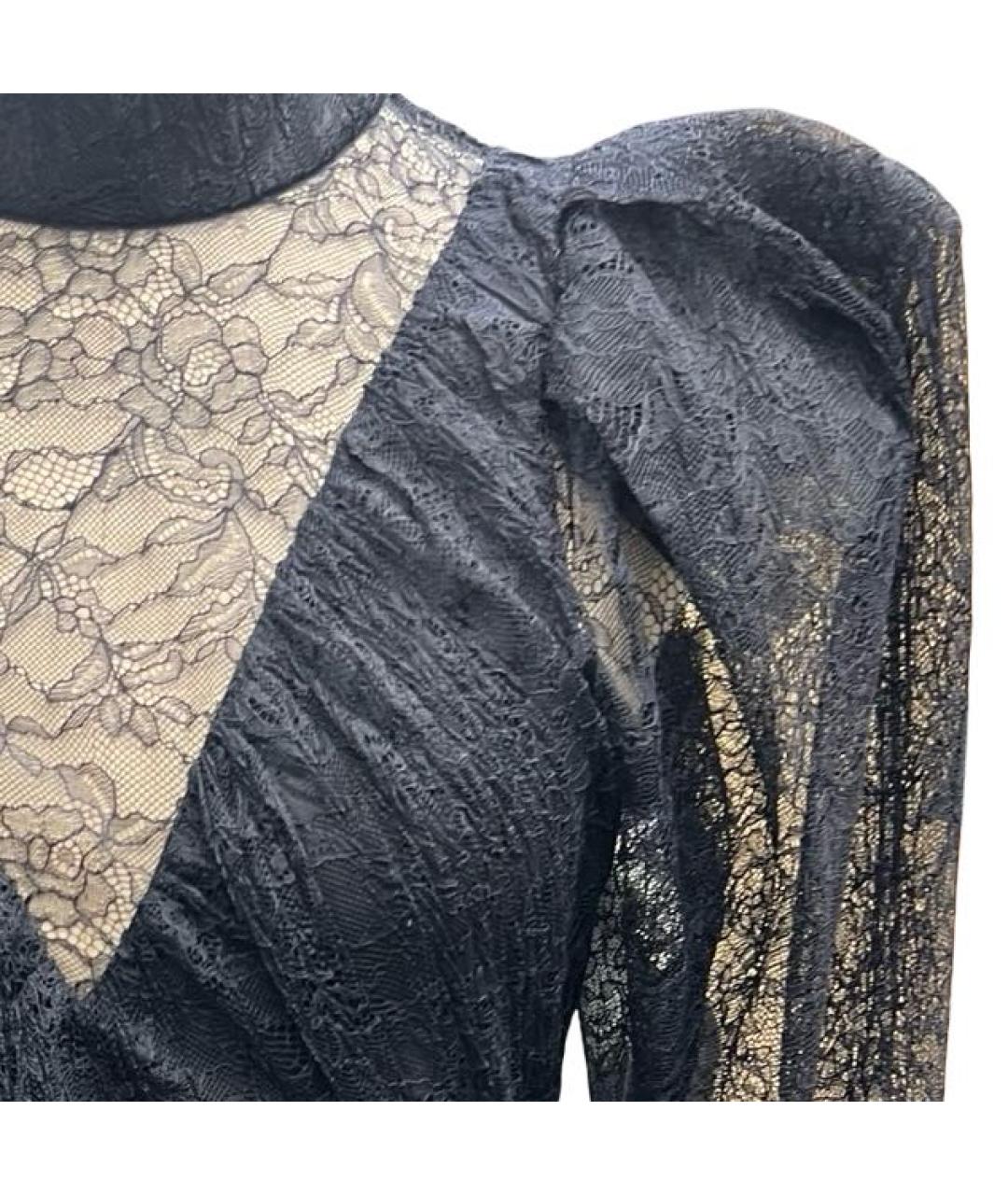 ROTATE Черное полиэстеровое коктейльное платье, фото 4