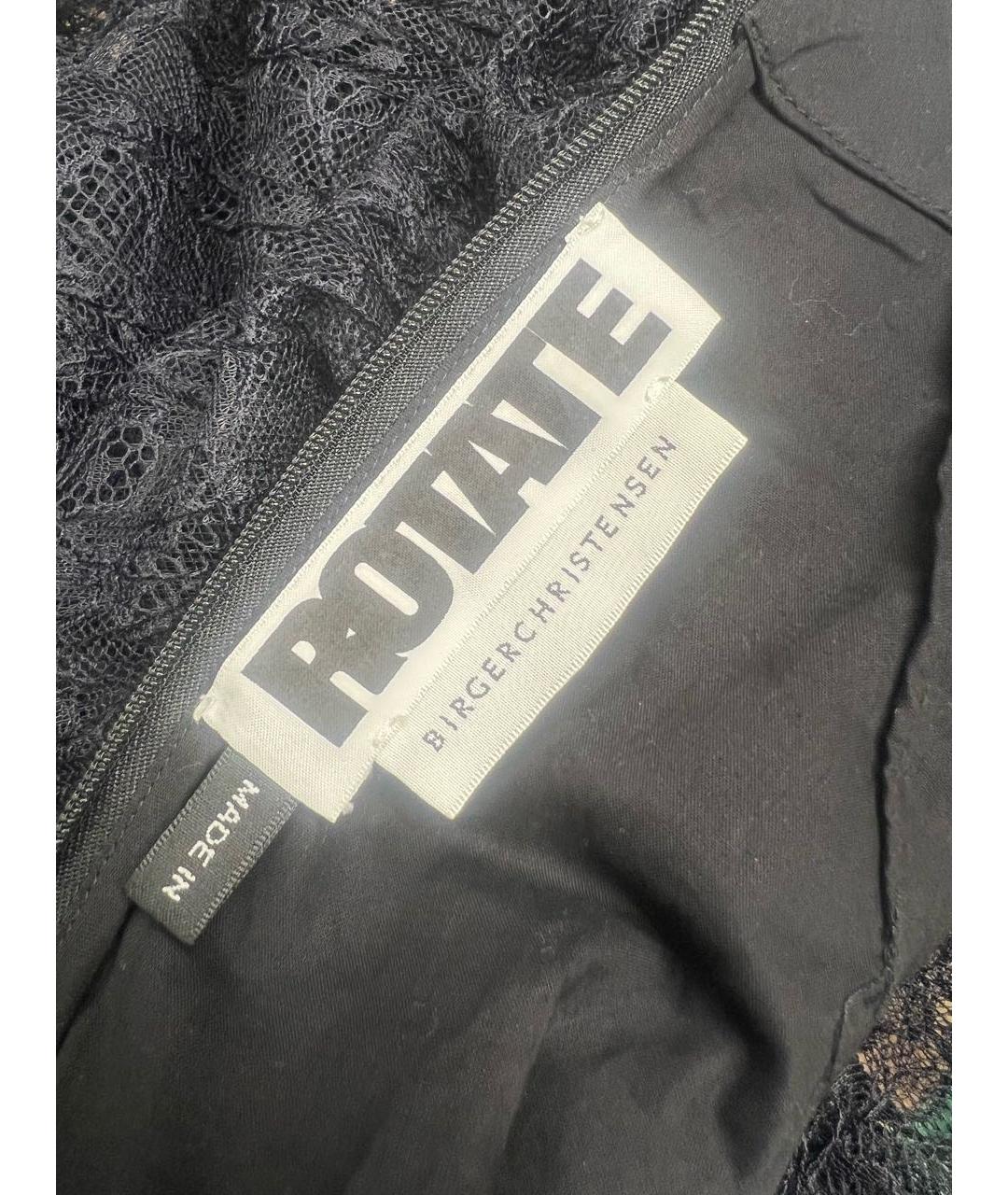 ROTATE Черное полиэстеровое коктейльное платье, фото 3