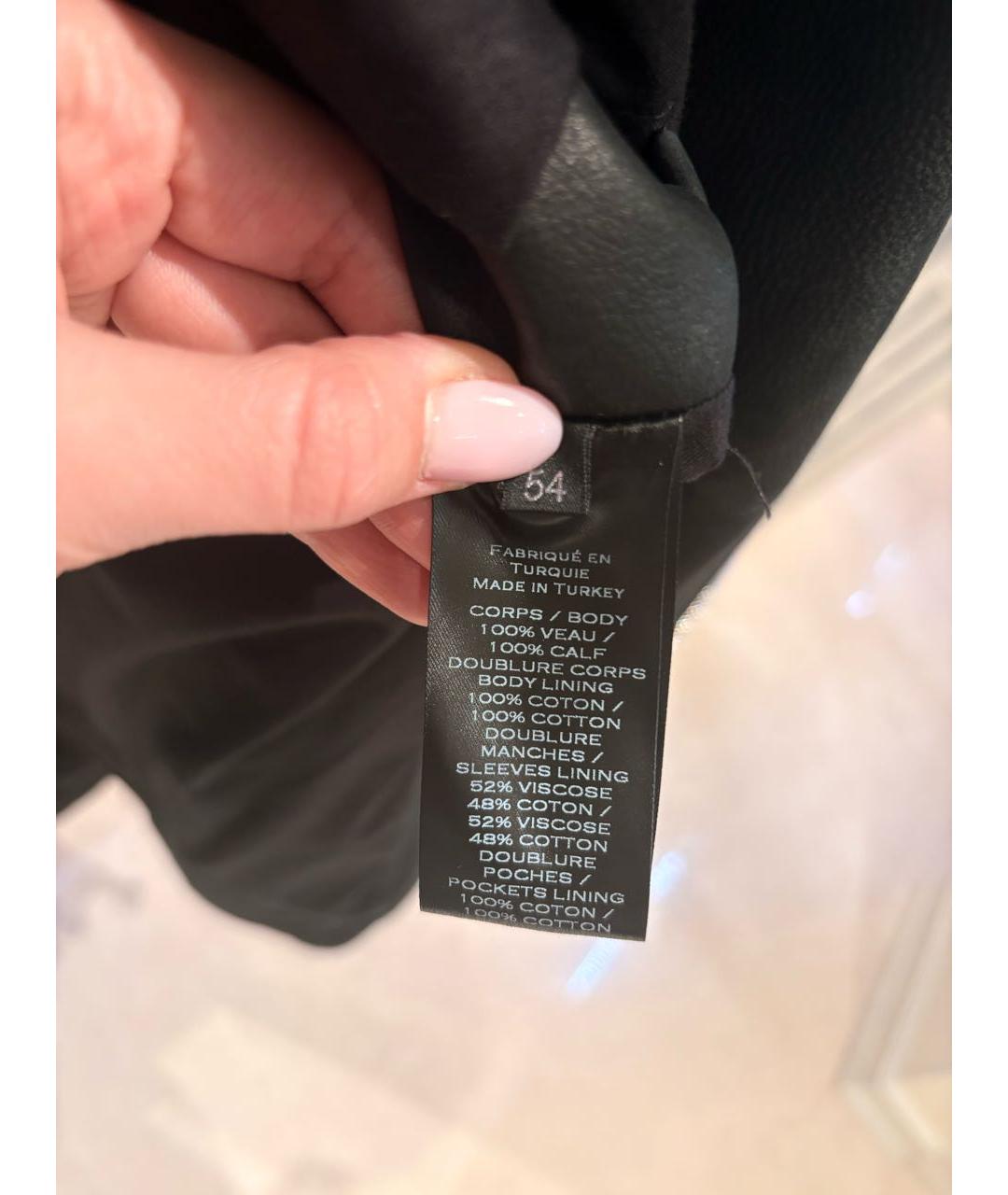 BALMAIN Черная кожаная куртка, фото 6