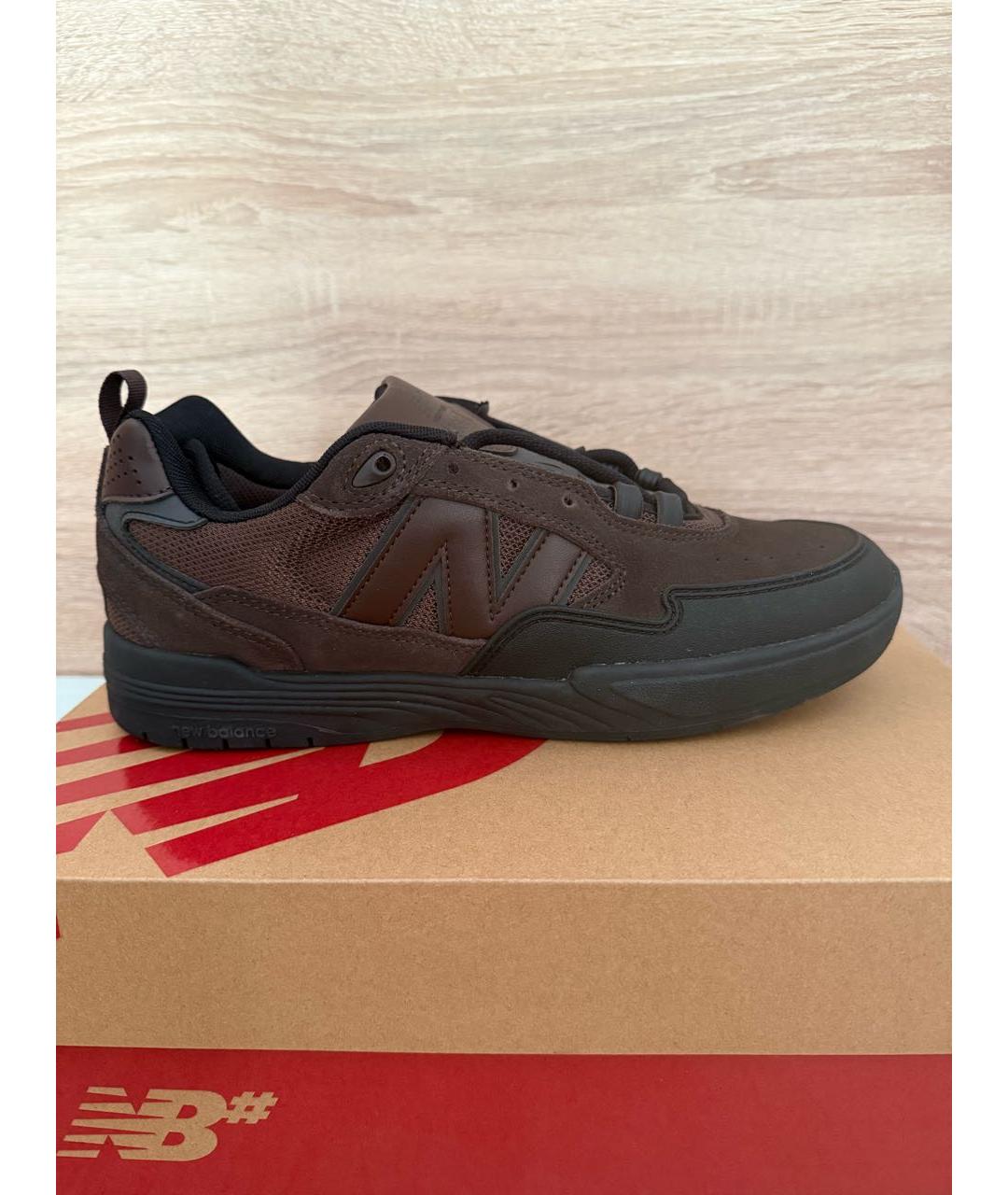 NEW BALANCE Коричневые замшевые низкие кроссовки / кеды, фото 6