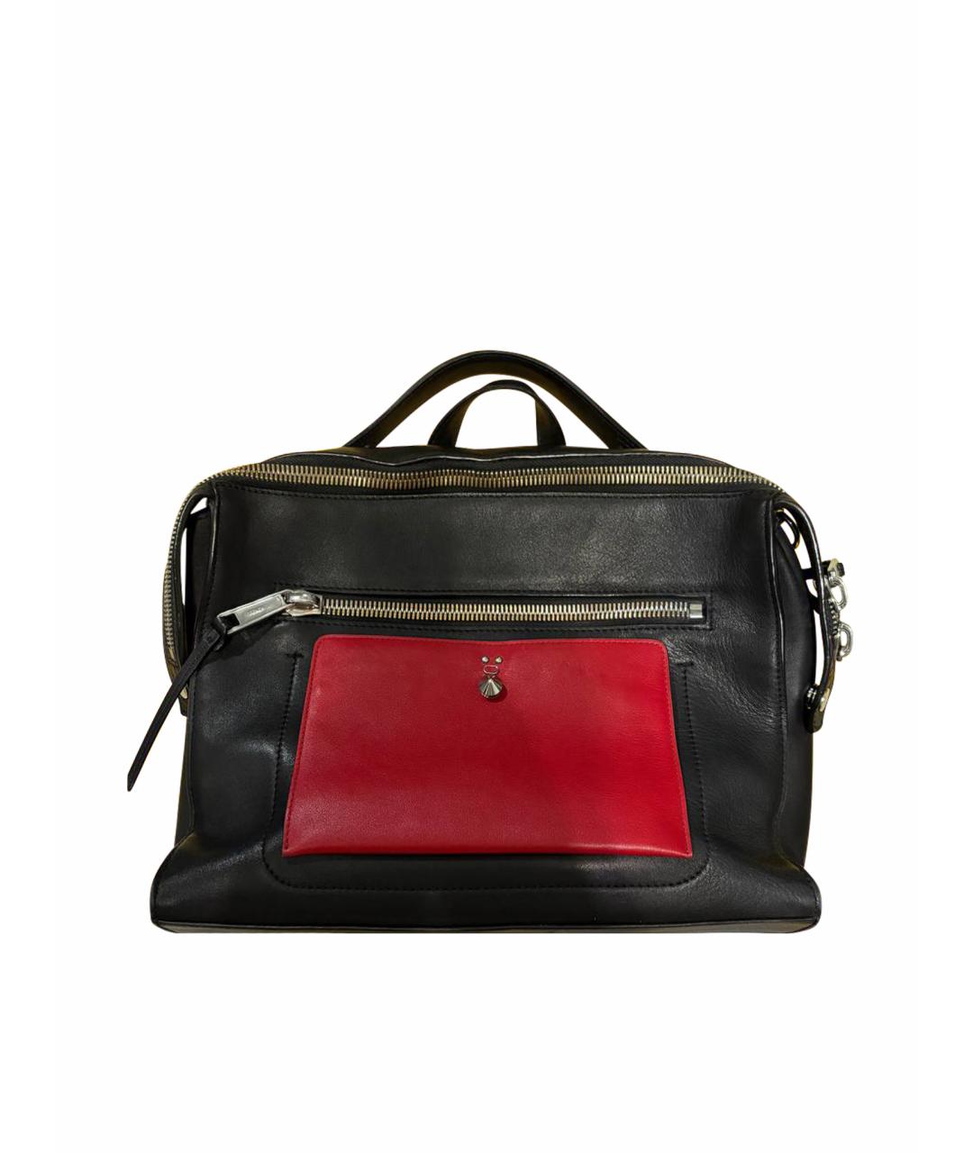 FENDI Черный кожаный портфель, фото 1