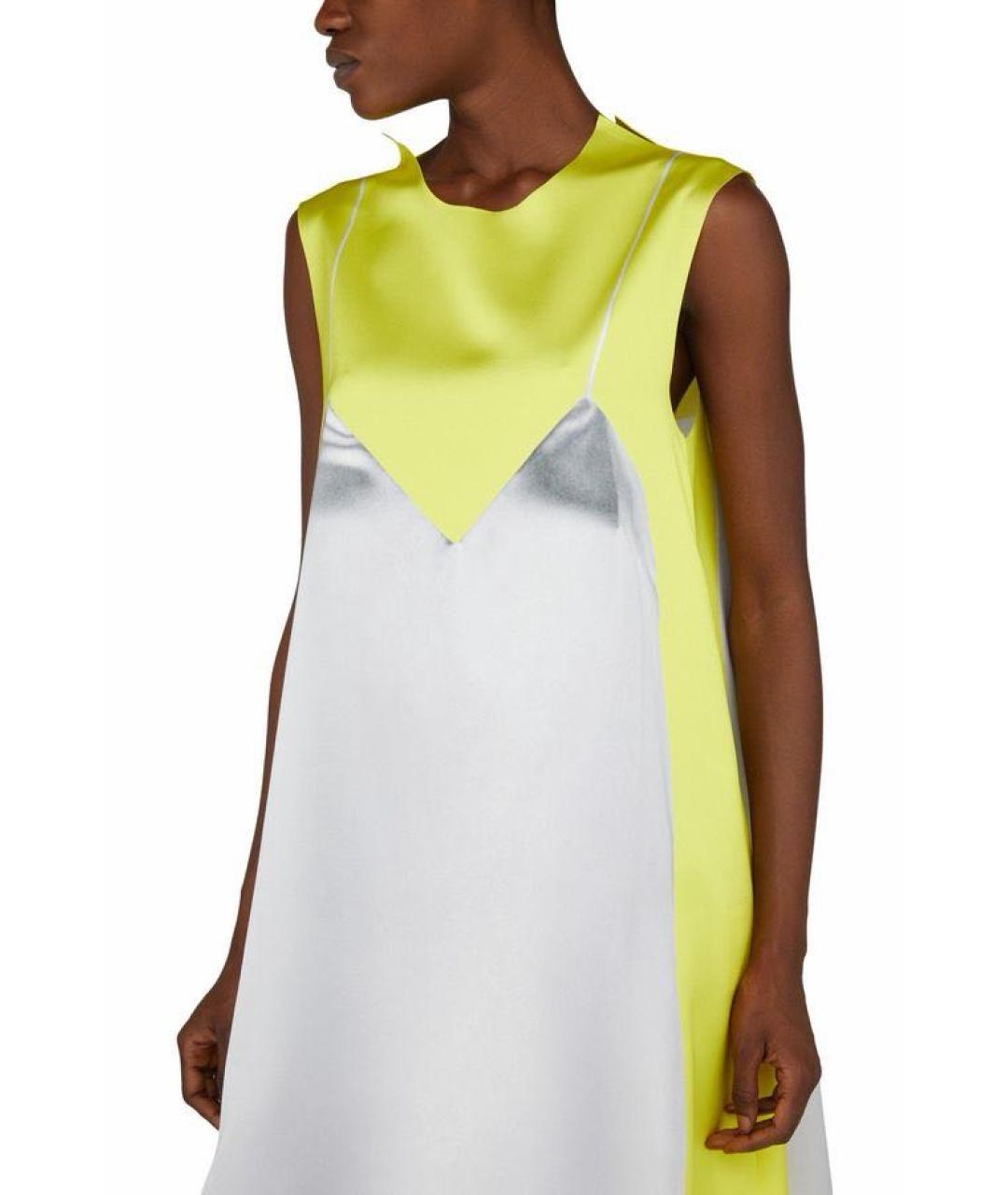 LOEWE Желтое полиэстеровое повседневное платье, фото 3