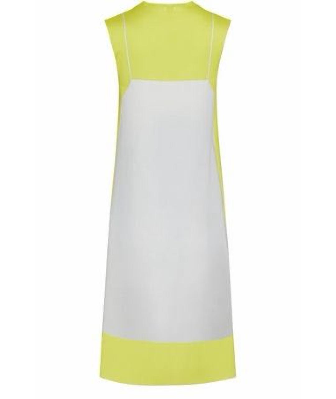 LOEWE Желтое полиэстеровое повседневное платье, фото 4