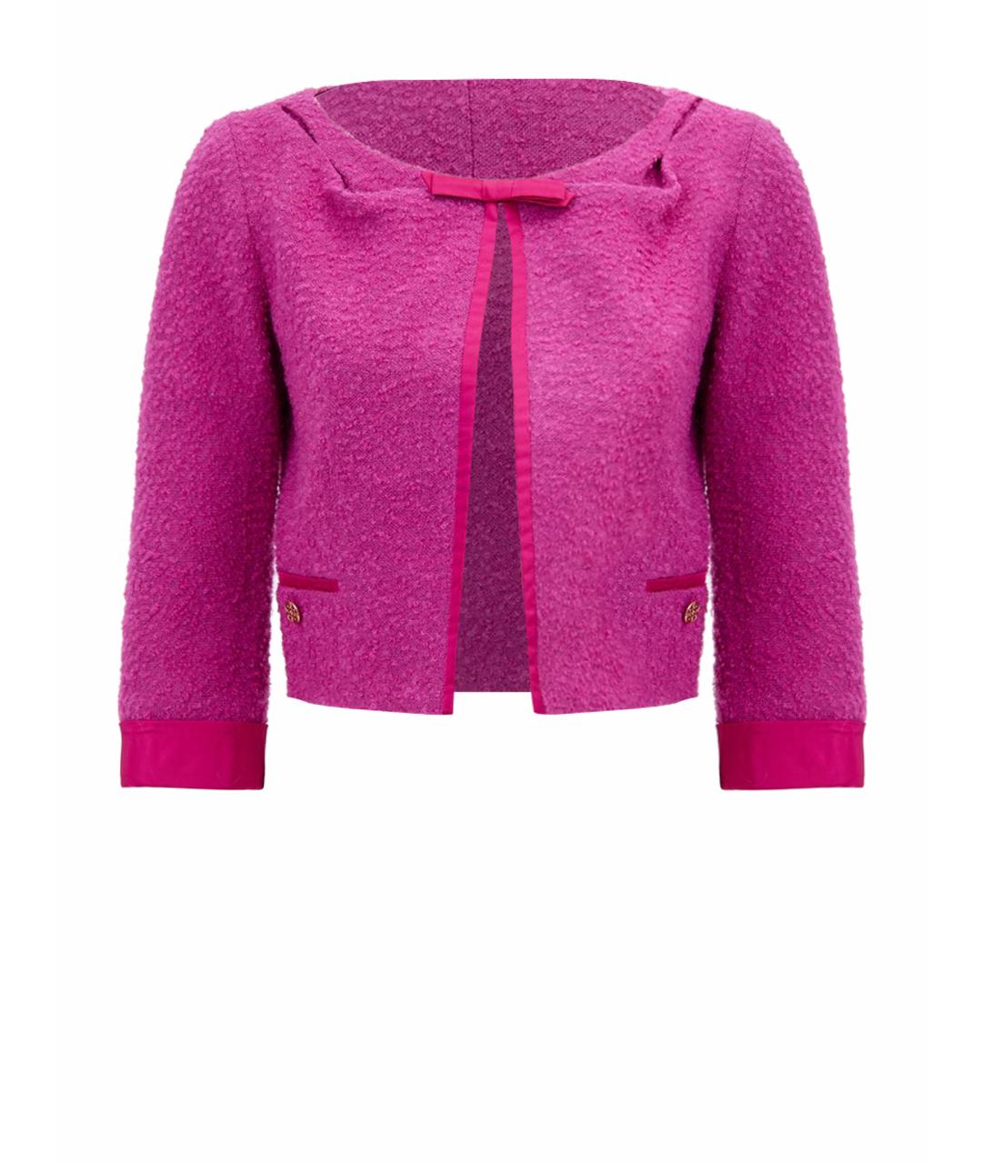 LOUIS VUITTON Розовый шерстяной кардиган, фото 1