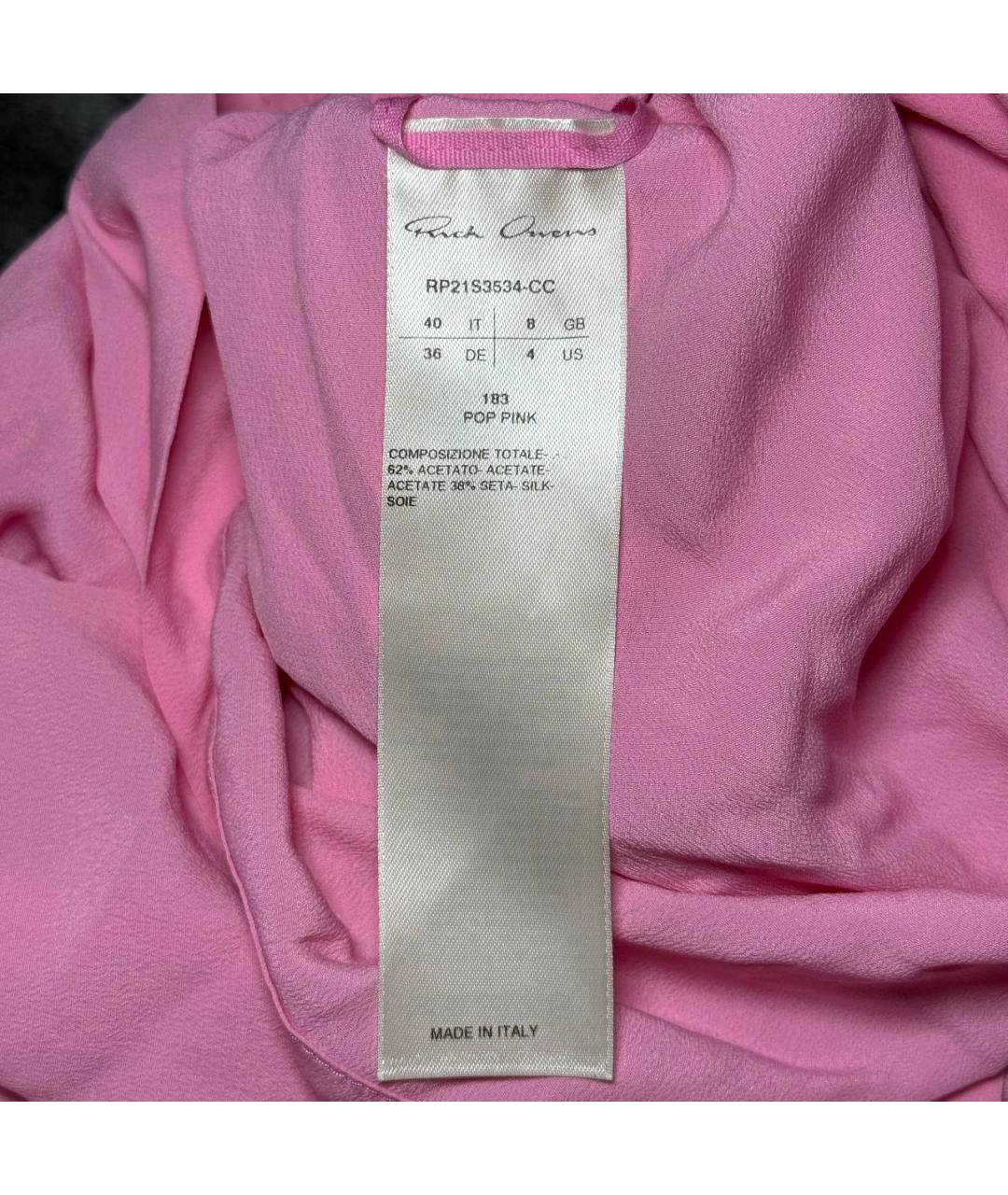 RICK OWENS Розовый комбинезон, фото 9