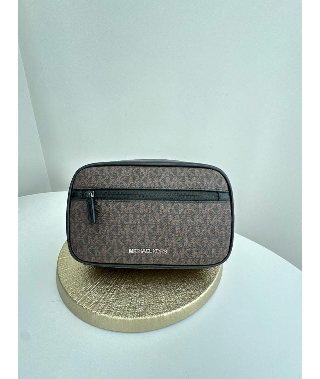 MICHAEL KORS Коричневая косметичка, фото 8
