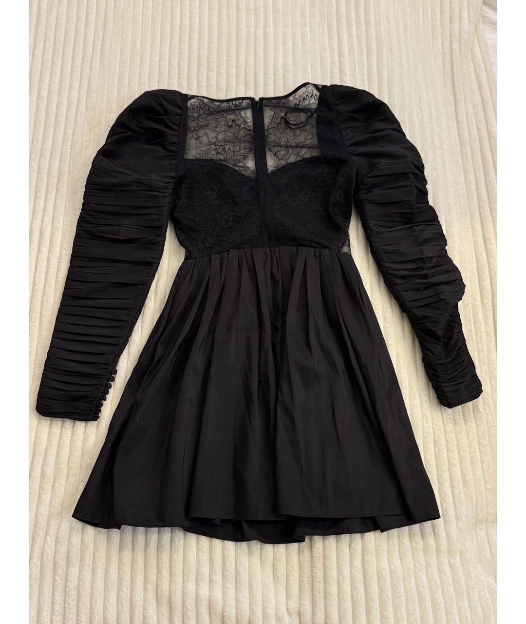 SELF-PORTRAIT Черное кружевное вечернее платье, фото 4