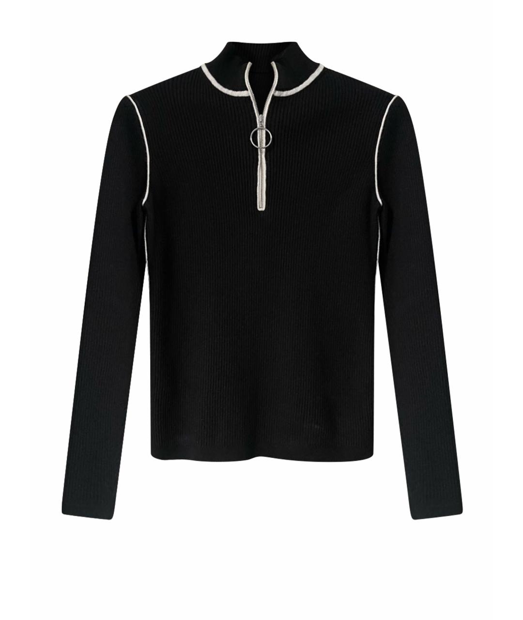 MAJE Черный хлопковый джемпер / свитер, фото 1