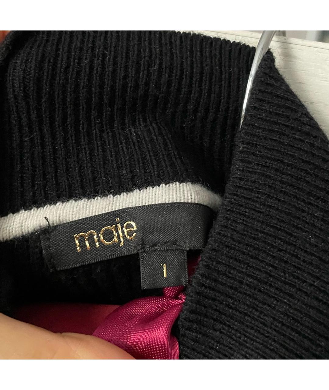 MAJE Черный хлопковый джемпер / свитер, фото 7