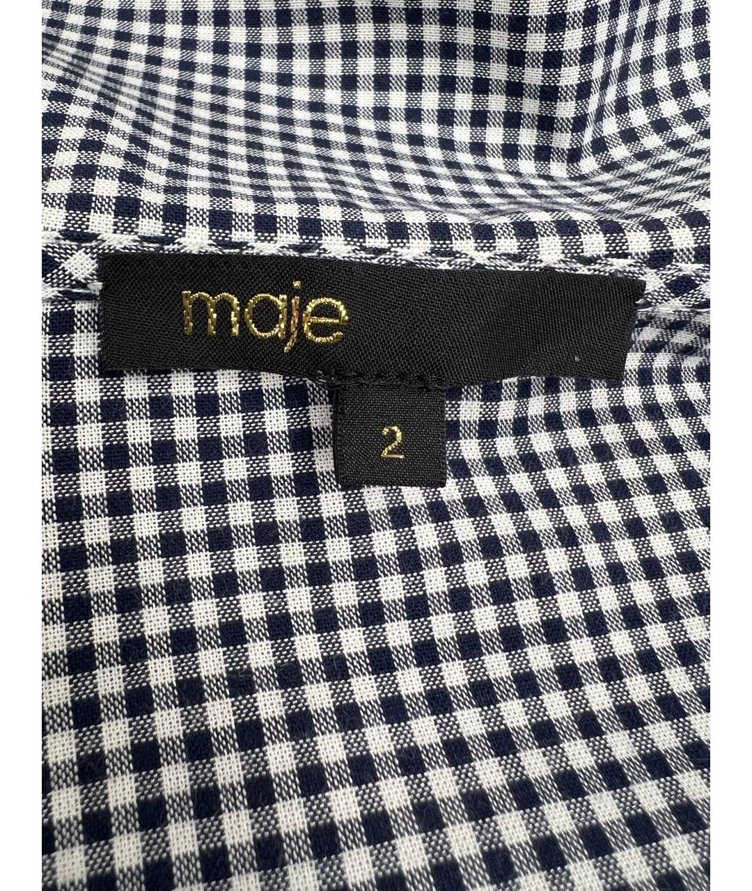 MAJE Голубая хлопковая рубашка, фото 3